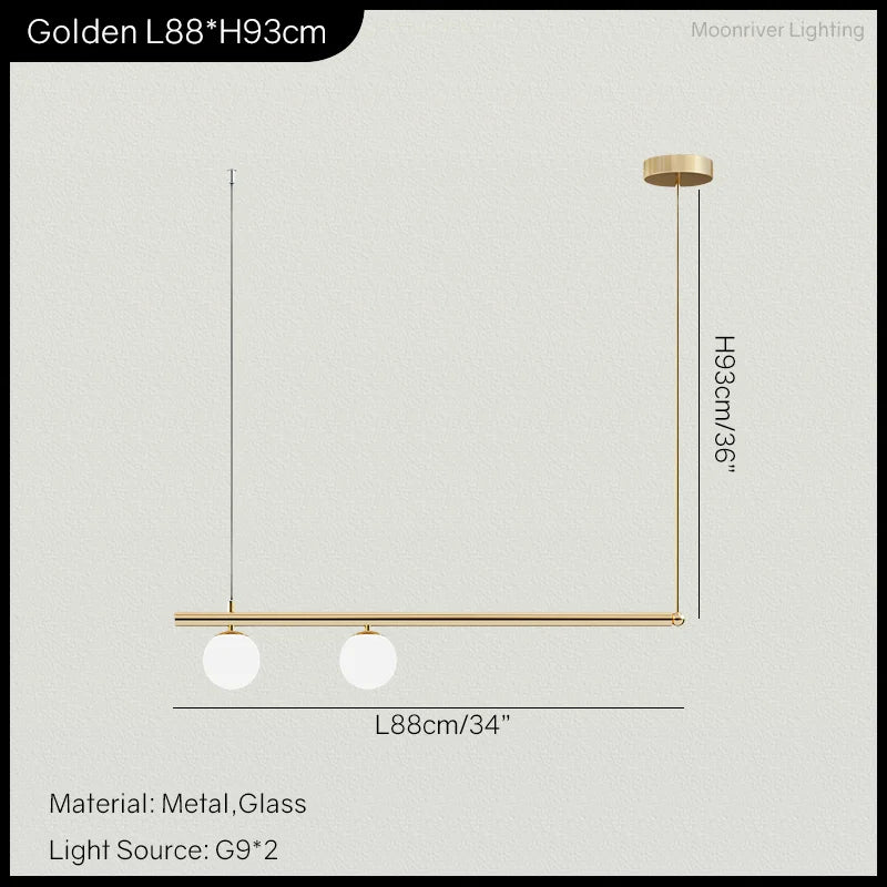 Hanging Lamp for Home LED Modern Minimalist Living Room Chandelier Simple Linear Restaurant Pendant Light Nordic Creative Shop