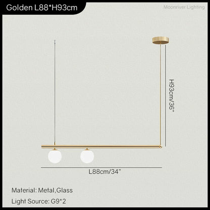Hanging Lamp for Home LED Modern Minimalist Living Room Chandelier Simple Linear Restaurant Pendant Light Nordic Creative Shop