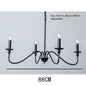 Retro Loft Living Room Chandelier Lighting E14 Vintage American Style Black/Gold Ceiling Chandelier Household Dining Room Light