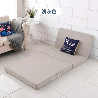 Memory Foam Folding Mattress Office Nap Bed Compact Tatami Yoga Mat Foldable Sponge Mattress Portable Single Bed for Easy