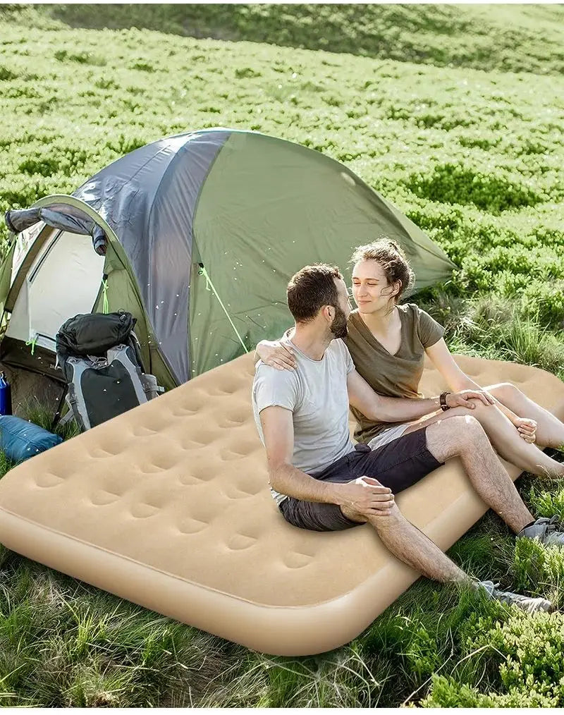 Twin Air Bed with Built in Electric Pump Blow Up Bed Mattresses ,Elevated Inflatable Air Mattress for Home Guest Camping