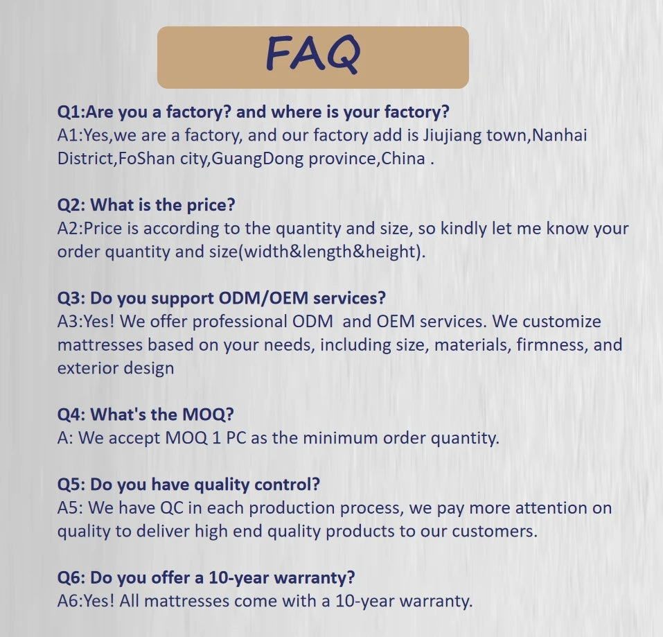 Best Orthopedic Gel Memory Foam Latex Mattress Comfortable Sleep for King Queen Sizes Waterproof Fabric Bedroom Hospital Villa