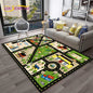 Child Playmat Traffic Highway City Playroom Carpet Rug for Home Living Room Bedroom Doormat Decor, Area Rug Non-slip Floor Mat