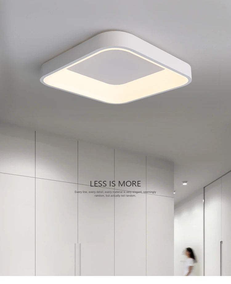 White Grey Modern led Ceiling Lights For Living Room Bedroom Dining Room dimmable Lamp indoor round sqaure Fixtures Lustres