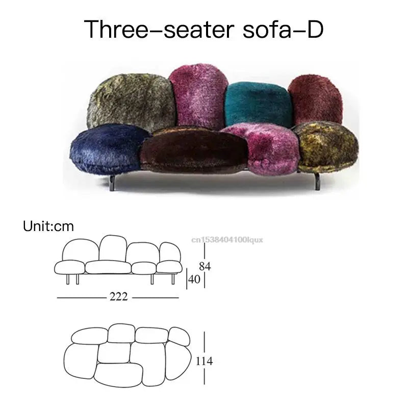 Pink Sofa Set Living Room Sectional Home Office Furniture Modern Luxury Elegant Single 3 Seater Sofa Individual Armchair
