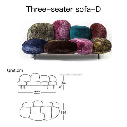 Pink Sofa Set Living Room Sectional Home Office Furniture Modern Luxury Elegant Single 3 Seater Sofa Individual Armchair