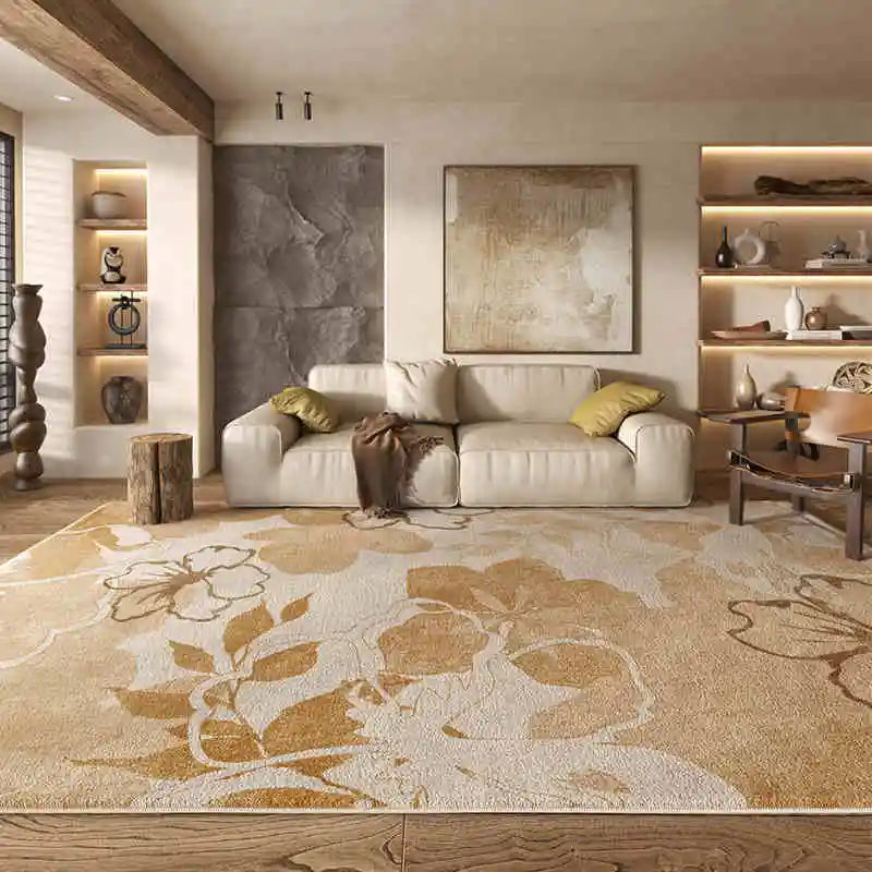 Maillard Style Carpets for Living Room Fluffy Soft Bedroom Decor Plush Carpet Luxury Cloakroom Thick Rug Large Area Washable Mat