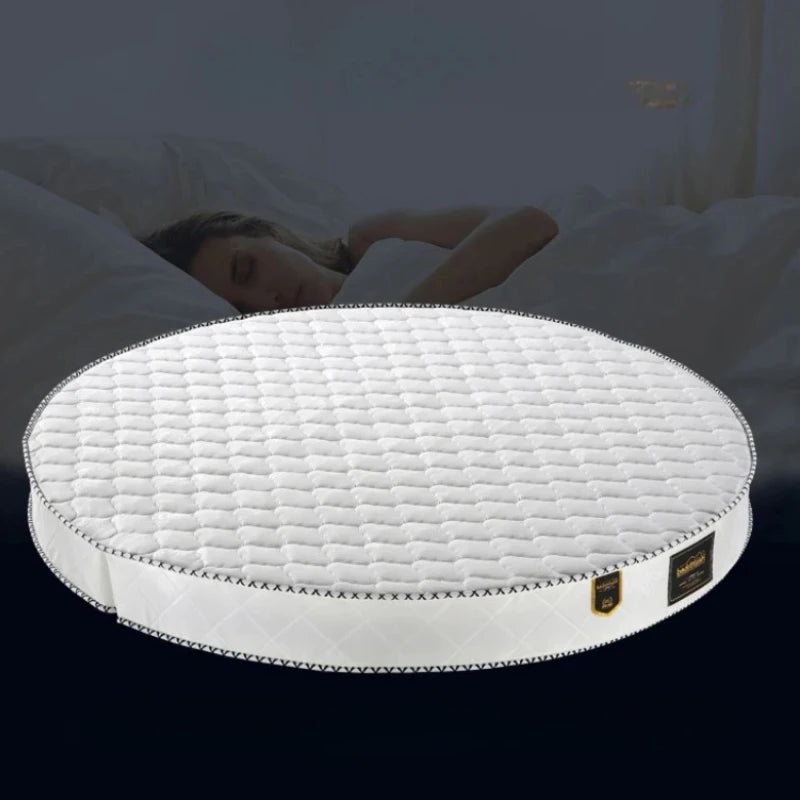 Cozy Spring Round Mattresses Hard Foldable Folding Queen Round Mattress King Size Sleeping Colchon Plegable Bedroom Furniture