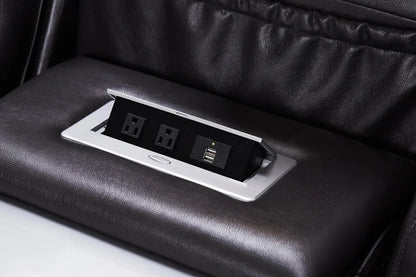 Living Room Sofa Set Recliner Leather U Shaped Sectional Sofa, Electric Recliner Sofa Set 6 Seat 7 Seat 8 Seat