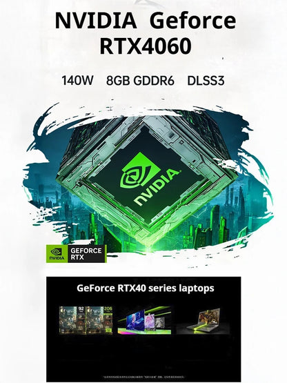 MECHREVO 15Pro 15.3 Inch Geforce RTX 4060 AMD R7-8745H DDR5 180Hz 2.5K Wifi6 BT5.3 16GB 1TB Gaming Gamer Notebook Laptop