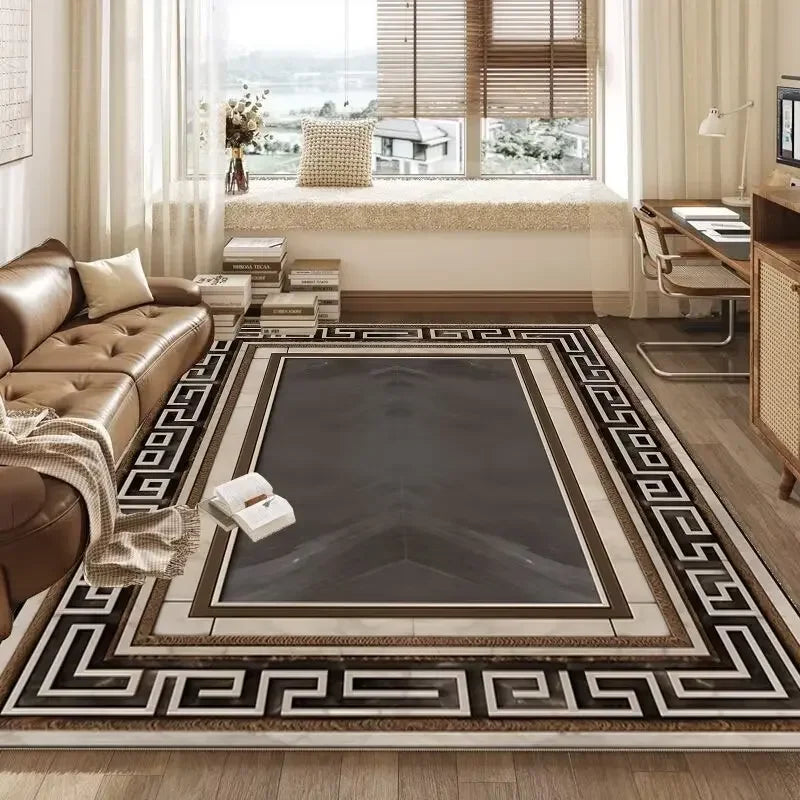 Retro Versace Style CARPET FOR LIVE ROOM Non-slip Bedroom Soft Large Rug Hall Decoration Washable Floor Mats Customizable Ковер
