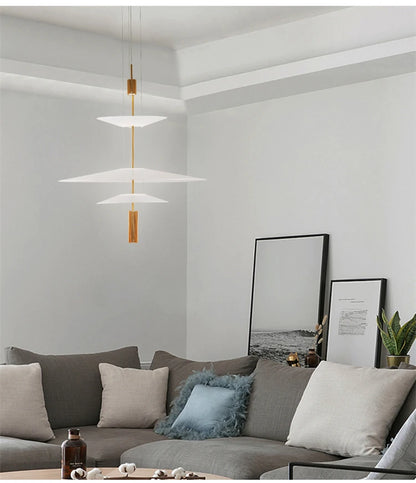 Modern Flying Saucer LED Pendant Lights Personality Home Decor Hanging Lamp Dining Table Bar Living Room Artistic UFO Chandelier