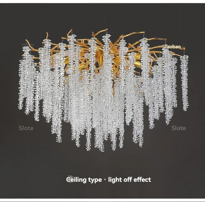 Silver Round Crystal Ceiling Chandelier Light For Bedroom Living Room Dining Kitchen Chrome K9 Crystal Ceiling Light Chandelier