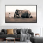 Large Size Lion Leopard Animals Posters African Elephant Tiger Wall Picture Canvas Painting One Piece Home Decoration No Frame