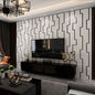 Dark Velvet Wallpaper Coffee Color 3D Thickened TV Background Wall Living Room Non-woven Non-self-adhesive Simple Wall Sticker