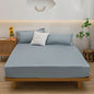 Solid Color Fitted Sheet with 2 Pillowcase Hotel Luxury Deep Pocket Sheet Soft Microfiber Breathable & Comfy Bed Sheet Set, Twin
