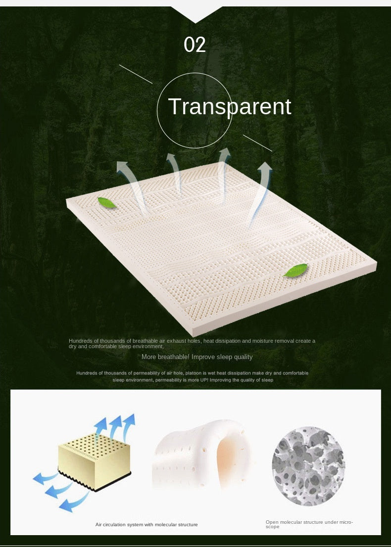 UVR Natural Latex Tatami Mattress Bedroom Foldable Massage Mattress Home Antibacterial Bed Cover King Size Double Full Size
